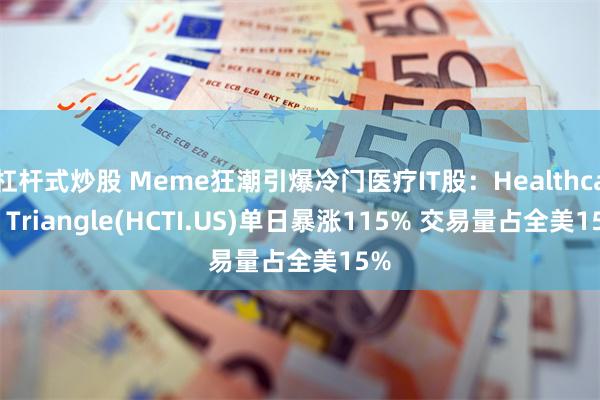 杠杆式炒股 Meme狂潮引爆冷门医疗IT股：Healthcare Triangle(HCTI.US)单日暴涨115% 交易量占全美15%