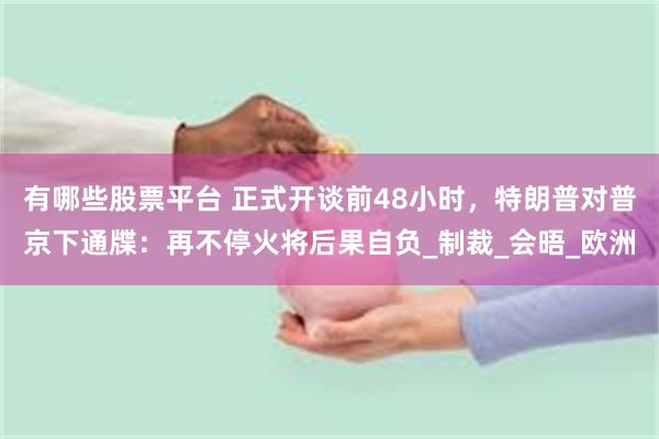 有哪些股票平台 正式开谈前48小时，特朗普对普京下通牒：再不停火将后果自负_制裁_会晤_欧洲